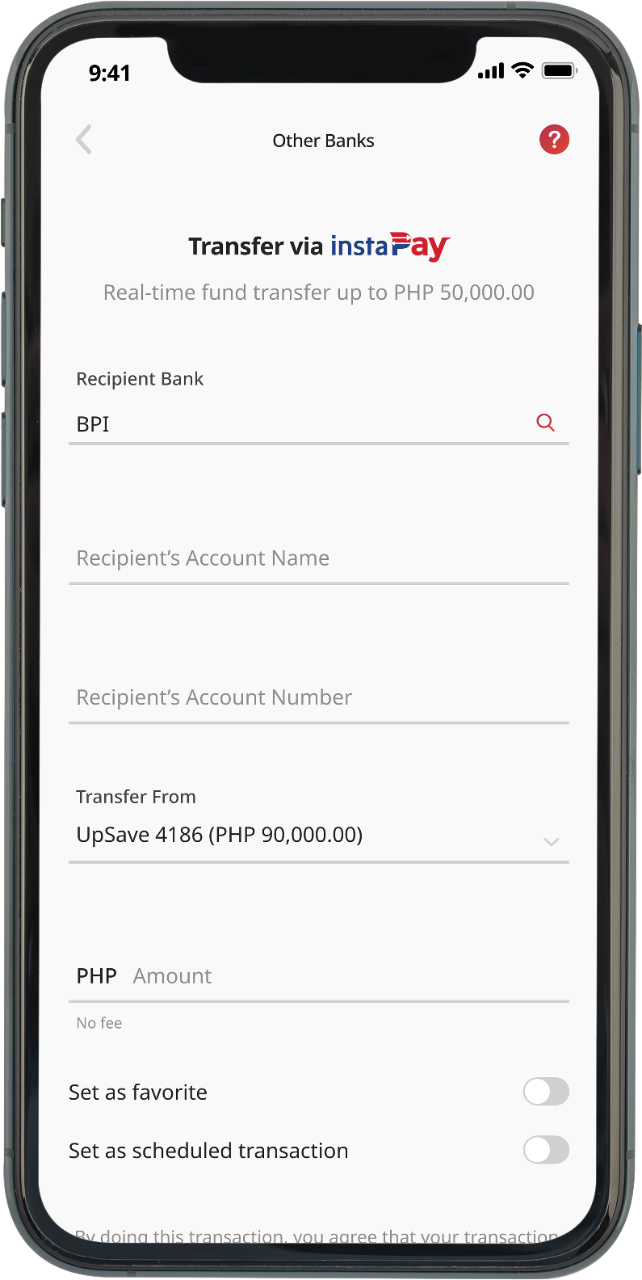 Bdo transfer clearance to other bank